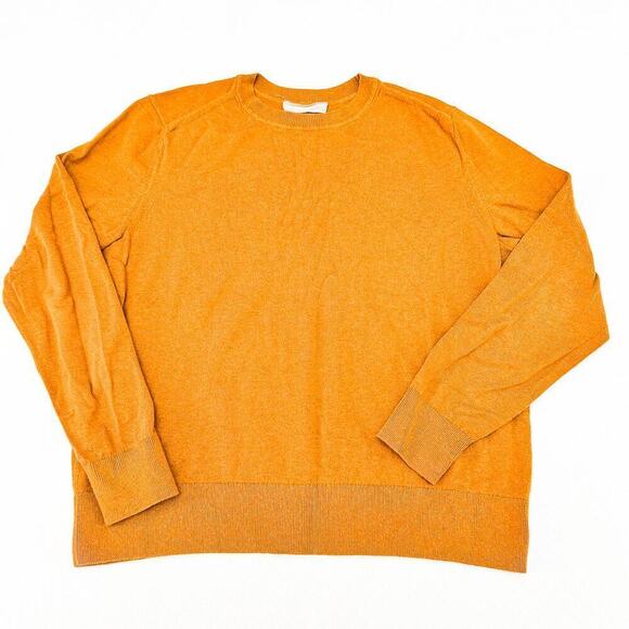 Everlane Tops - Everlane Tan/Brown Long Sleeve Sweater 100% Organic Cotton Size Medium